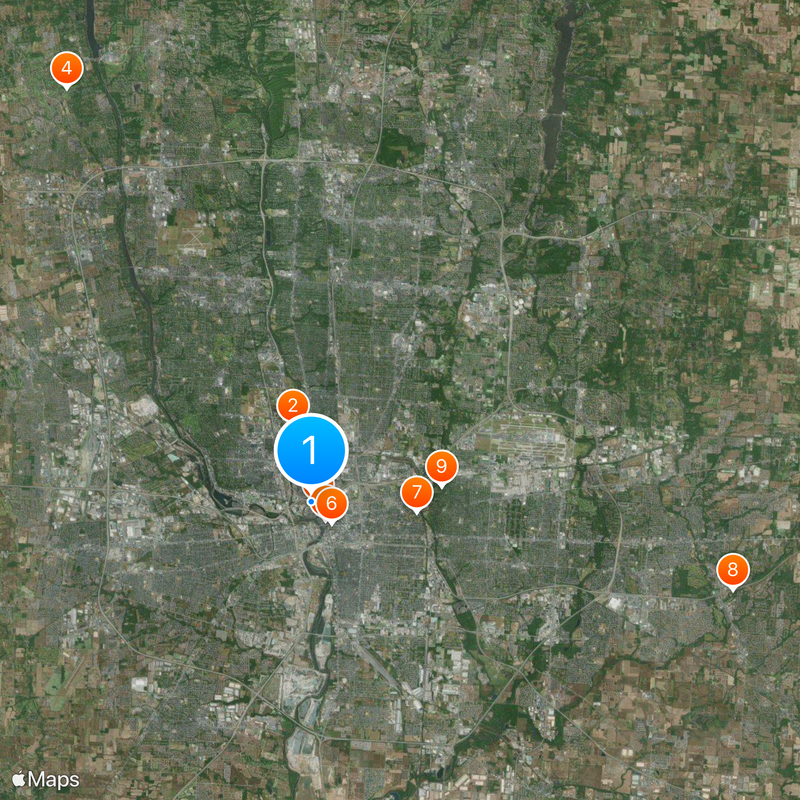 Condado de Franklin Mapa