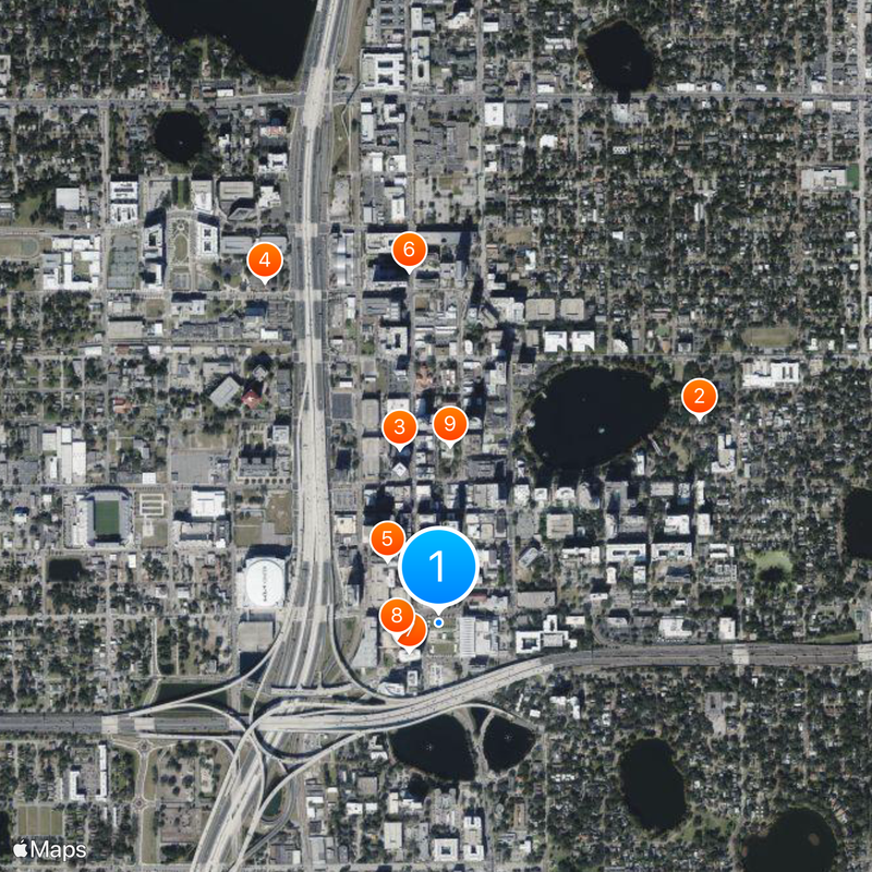 Dr. Phillips Center for the Performing Arts Map