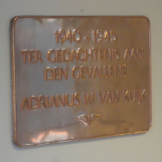 Plaquette in het NS-station