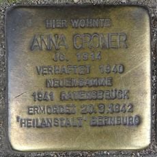 Stolperstein à la mémoire d’Anna Croner