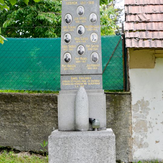 World War I memorial in Tojice
