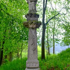 Statue of Saint Joseph and Jesus Christ as a baby in Michalovy Hory