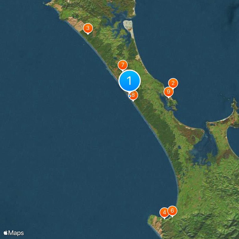 Ninety Mile Beach Carte