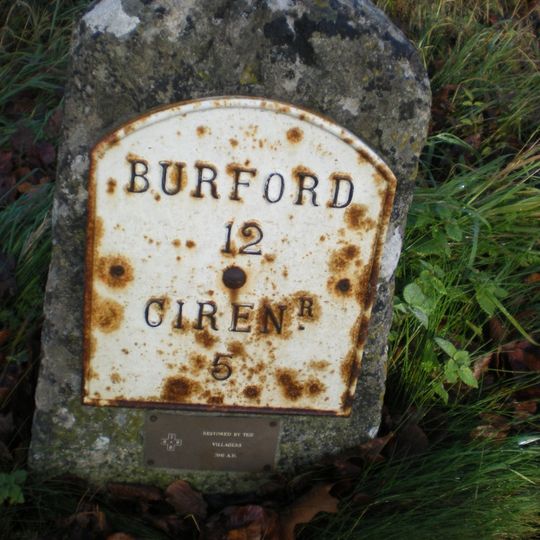 Milestone, Poultmoor Farm; opp.  farm