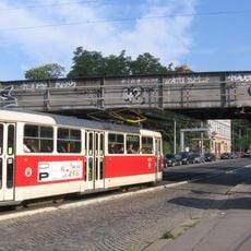 Bridge of railway line 122 over Nádražní street