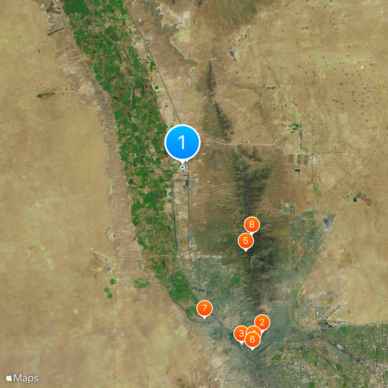Federal Correctional Institution, La Tuna Map