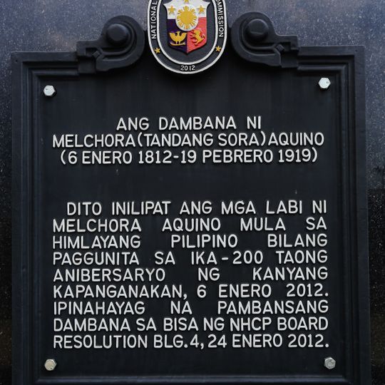 The Shrine of Melchora Aquino historical marker