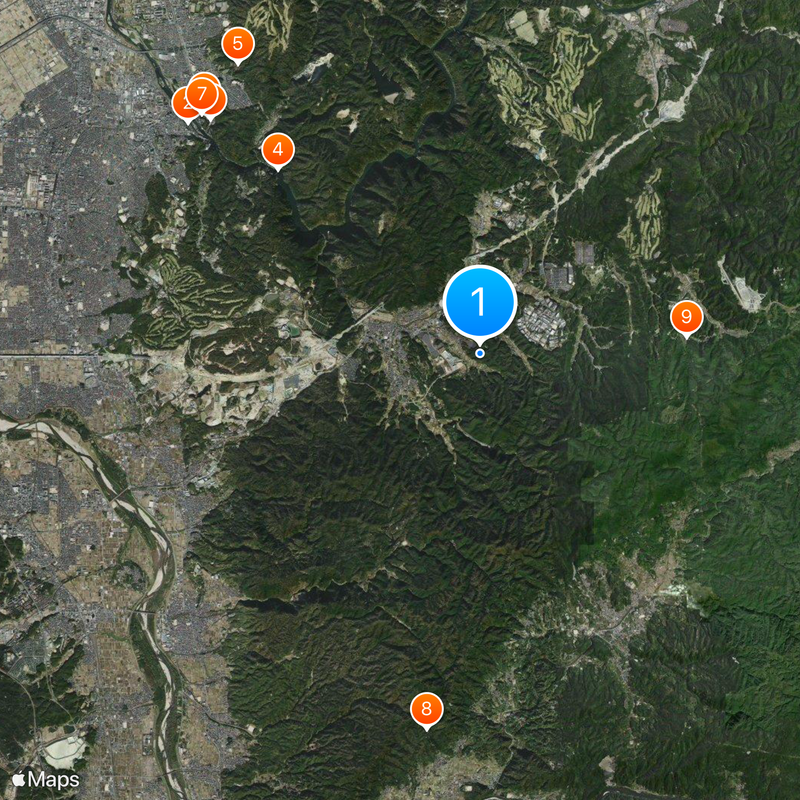 Distretto di Tsuzuki Mappa