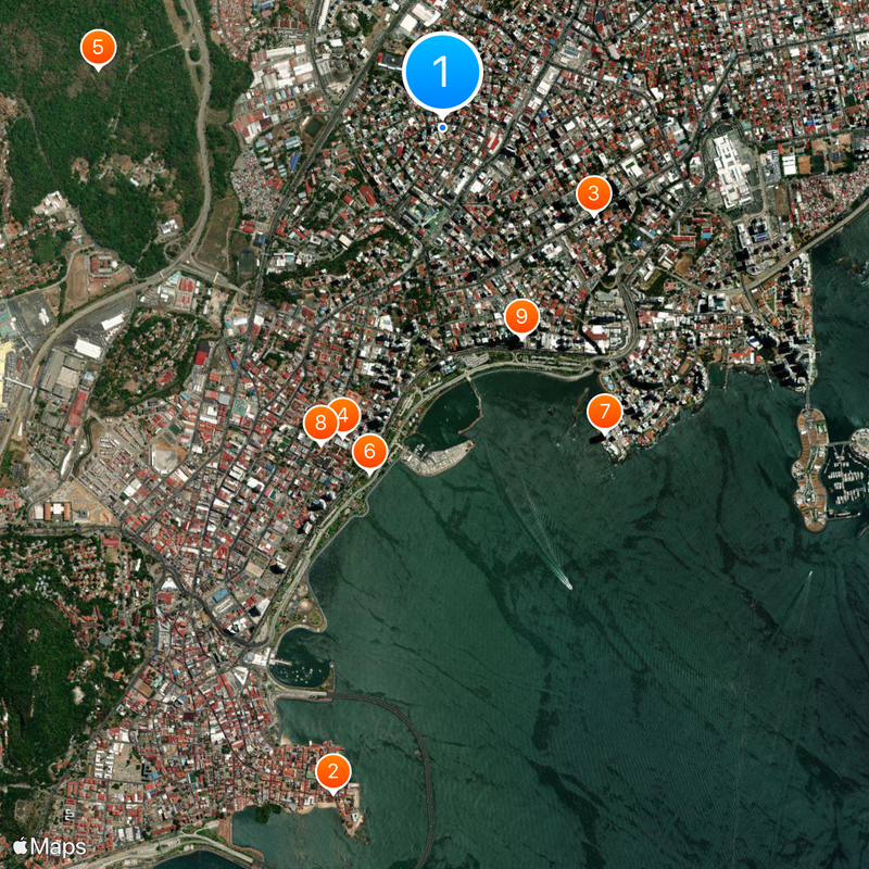 National Bank of Panama Map