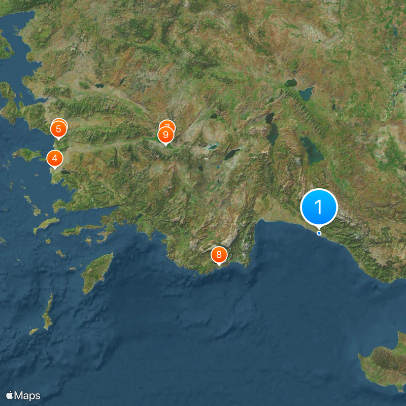 Turkish Riviera Map