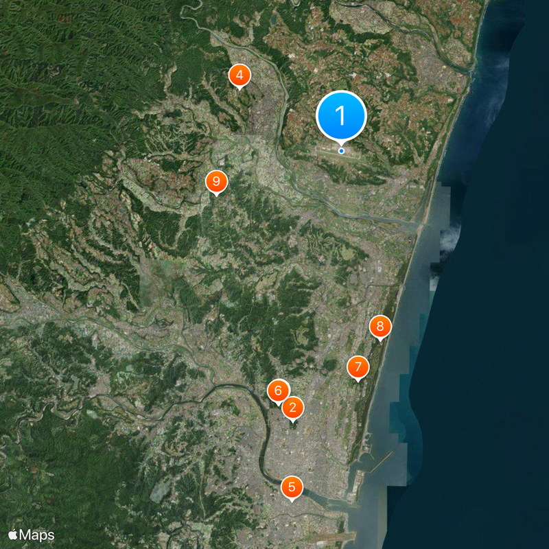 Nyutabaru Air Base Map
