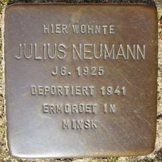 Stolperstein dedicated to Julius Neumann