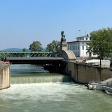 Straßenbrücke, Josef von Schemmerl-Brücke und Wehranlage Nußdorf
