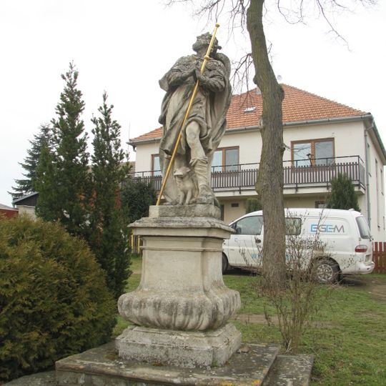 Statue of Saint Roch in Dalešice