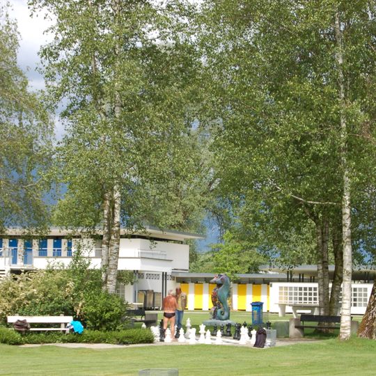 Eingangsgebäude Freibad