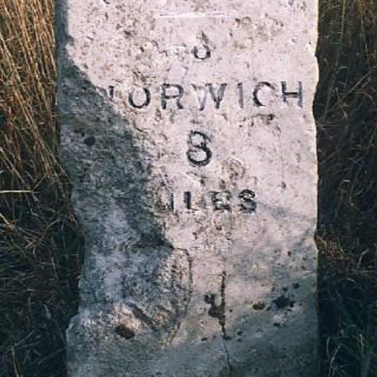 Milestone, 120yds E of jct with Ferry Rd