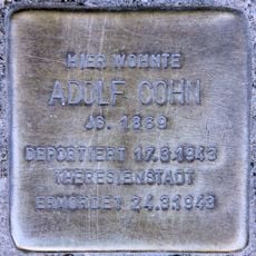 Stolperstein en memoria de Adolf Cohn