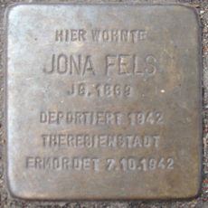 Stolperstein en memoria de Jona Fels