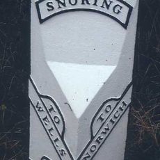 Milepost, 70yds N of jct with Kettlestone road