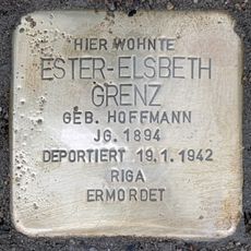 Stolperstein en memoria de Ester-Elsbeth Grenz