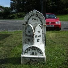 Mile marker on A48, Pyle to Margam Road