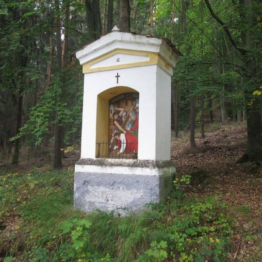 Kaplička na křížové cestě Lhenice - 3. zastavení