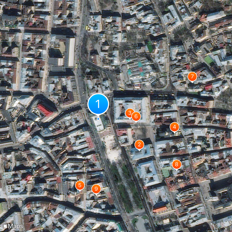 Lviv Theatre of Opera and Ballet Map