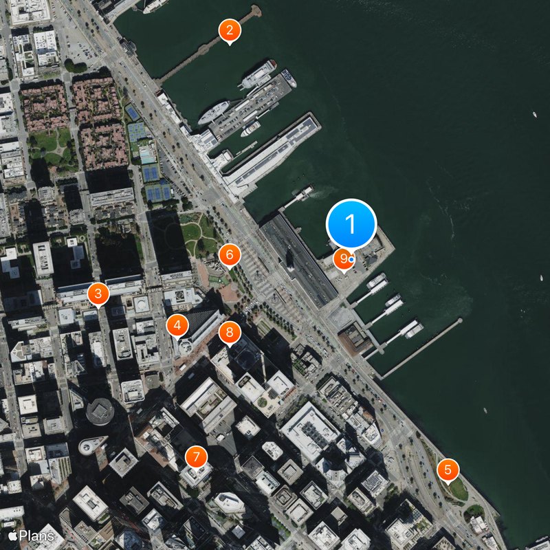 San Francisco Ferry Building Mapa