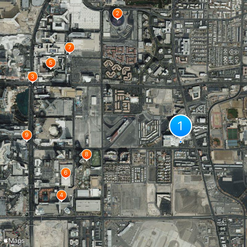 Hard Rock Hotel & Casino Mappa