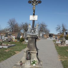 Hřbitovní kříž z roku 1862 na předínském hřbitově