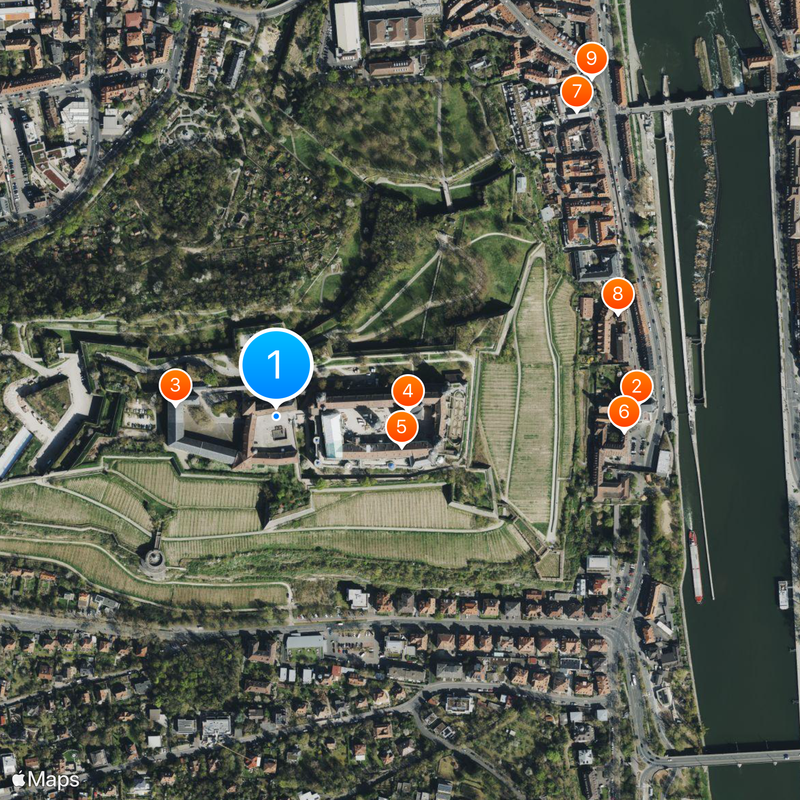 Twierdza Marienberg Mapa