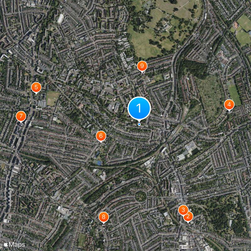 South Circular Road Map