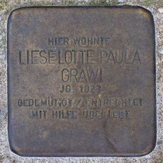 Stolperstein en memoria de Lieselotte Paula Grawi