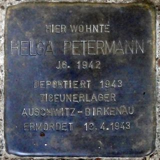 Stolperstein dedicated to Helga Petermann