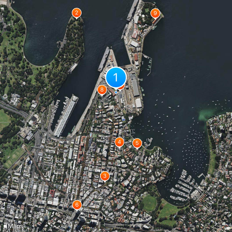 Potts Point Mapa