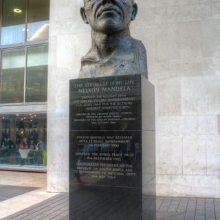 Bust of Nelson Mandela