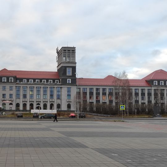 White Sea–Baltic Canal administration building in Medvezhyegorsk