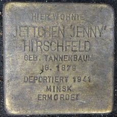 Stolperstein dedicated to Jettchen ‚Jenny‘ Hirschfeld