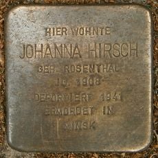 Stolperstein en memoria de Johanna Hirsch