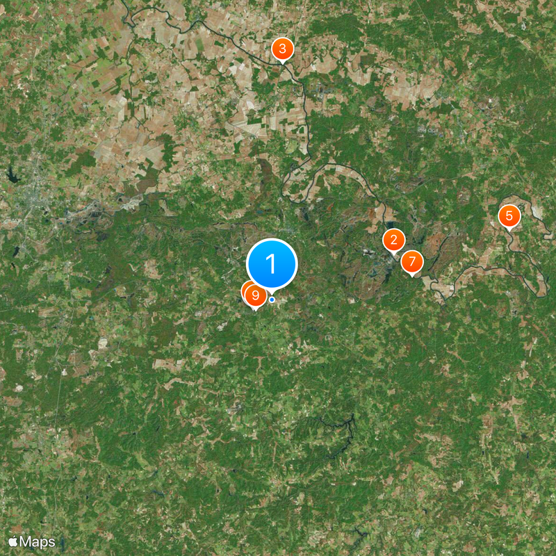 Contea di Muhlenberg Mappa