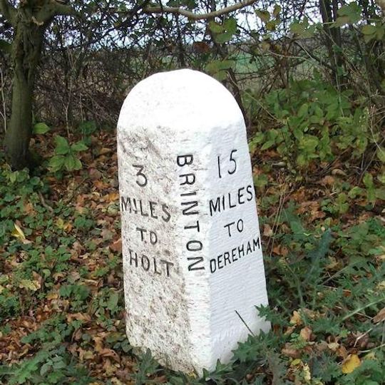 Milestone, 20yds S of house called "Milestone" on E side