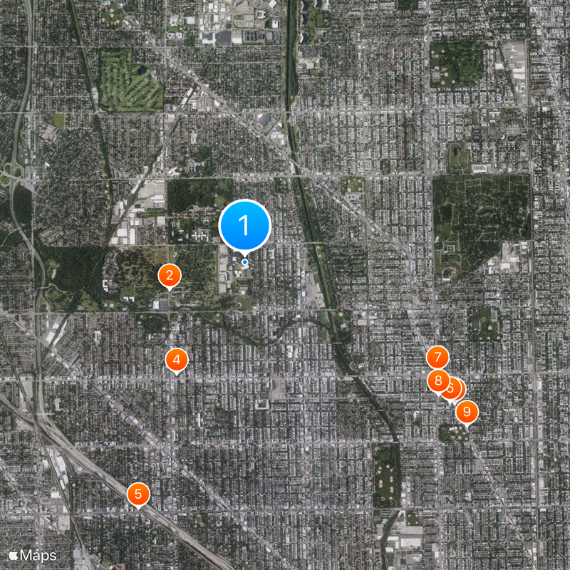 Northeastern Illinois University Map