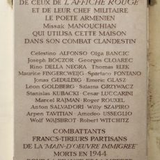 Commemorative plaque