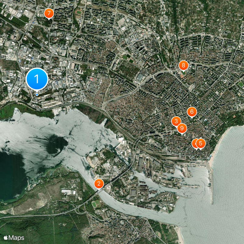 Varna Necropolis Map