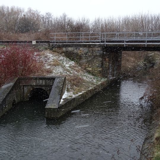 Most trati Praha - Turnov přes Červenomlýnský potok