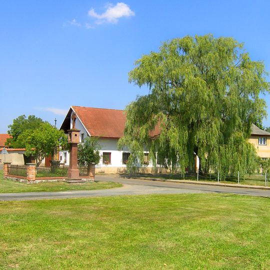 Belfry and wayside cross