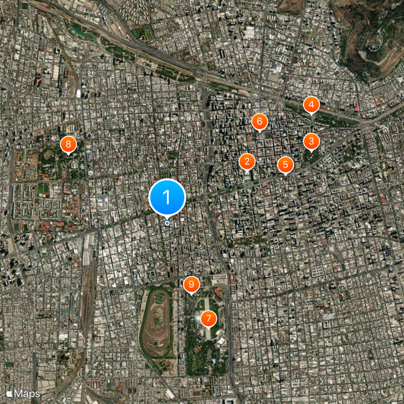 Comuna de Santiago Mapa