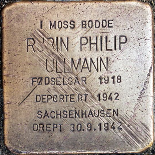 Stolperstein em memória de Rubin Philip Ullmann