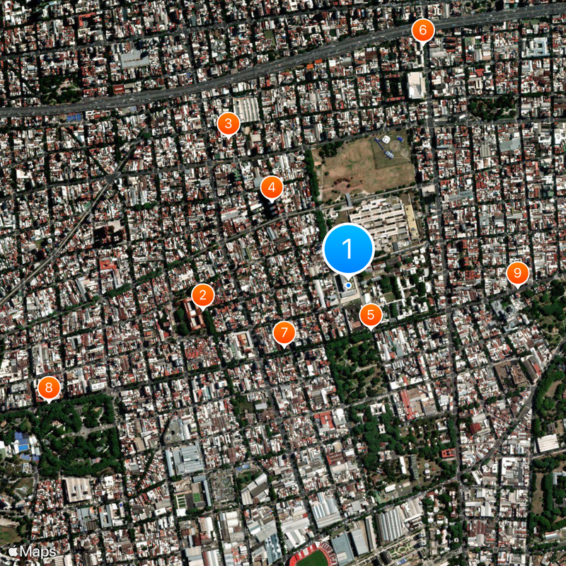 Caseros Prison Kaart