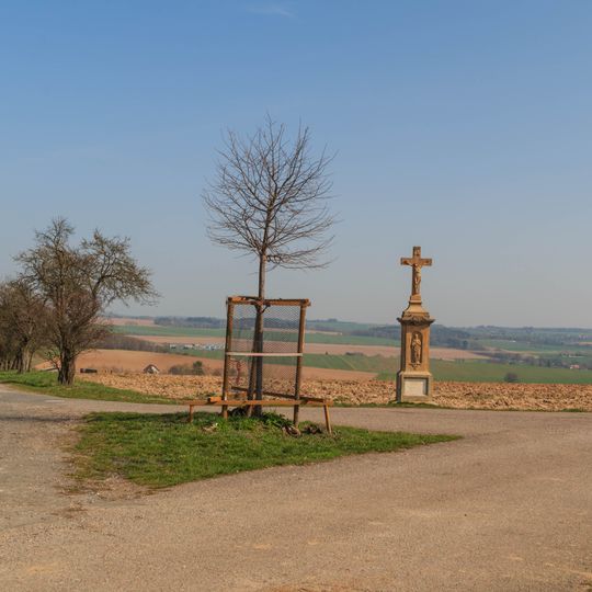 Pamětní kříž západně od Chotěborek